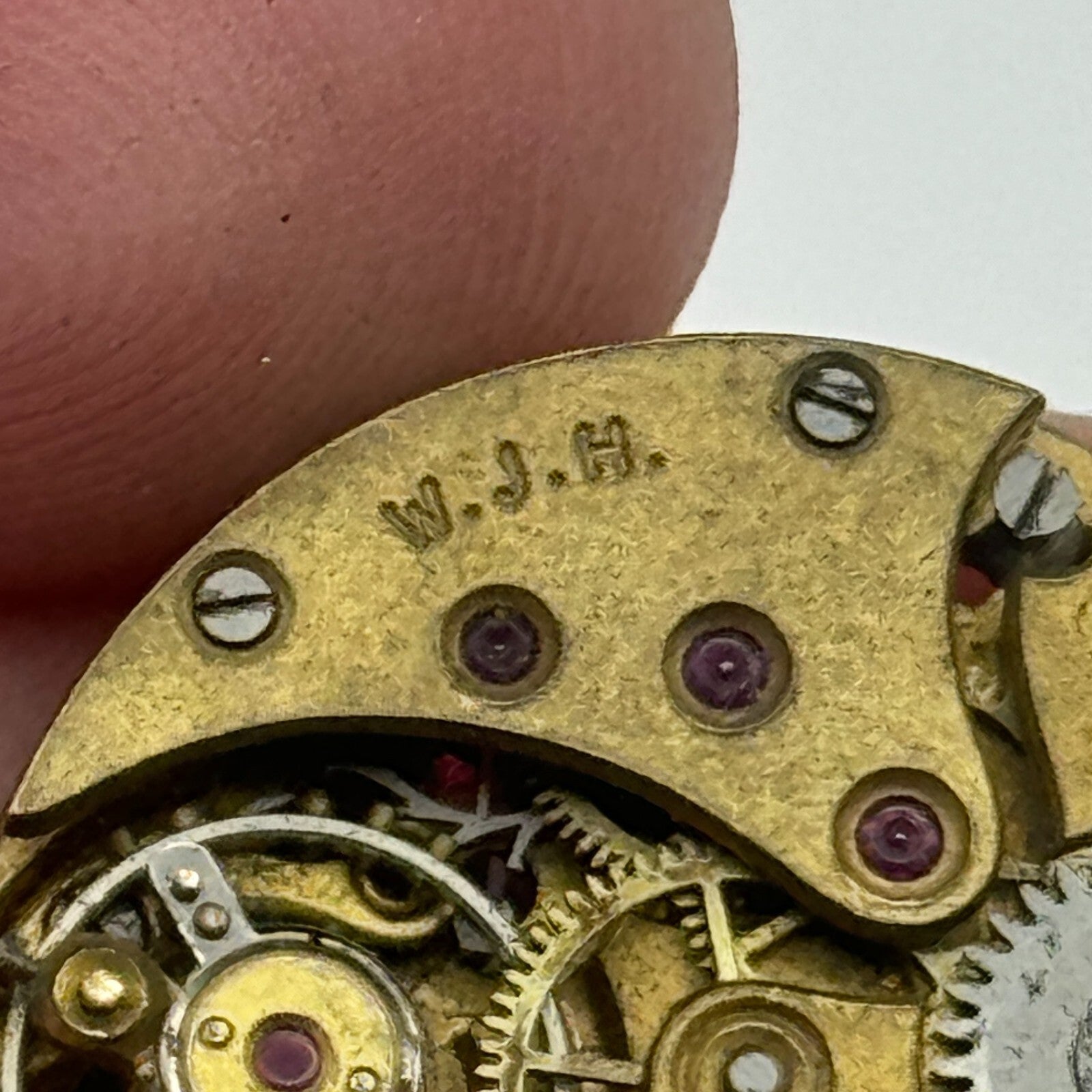 23.6mm Audax W.J.H. ETA 15 Jewels Balance Ok Manual Wind Watch Movement PARTS