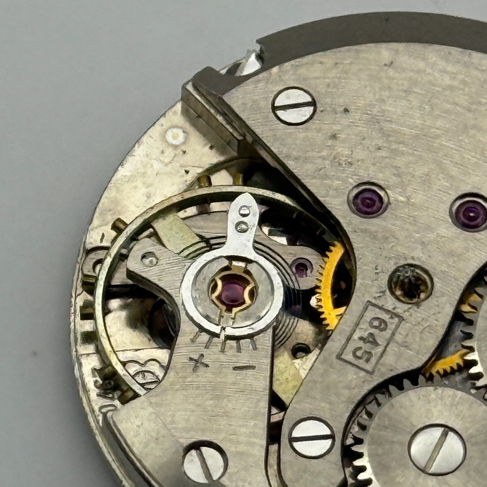 ETA 2370 Everite Watch Movement Manual Wind Vintage Parts Repair 25.9mm