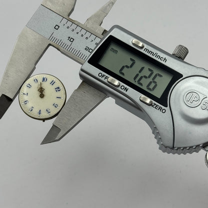 21.2mm Unidentified High Grade Swiss Manual Wind Watch Movement Vintage PARTS