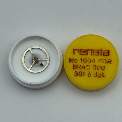 Brac 300 301 Balance Wheel Complete And Spring 1604 Watch Movement Parts NOS