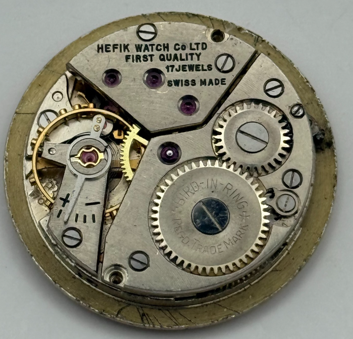 Peseux 170 Watch Movement Hefik Manual Wind Vintage Swiss Parts Repair 23.5mm