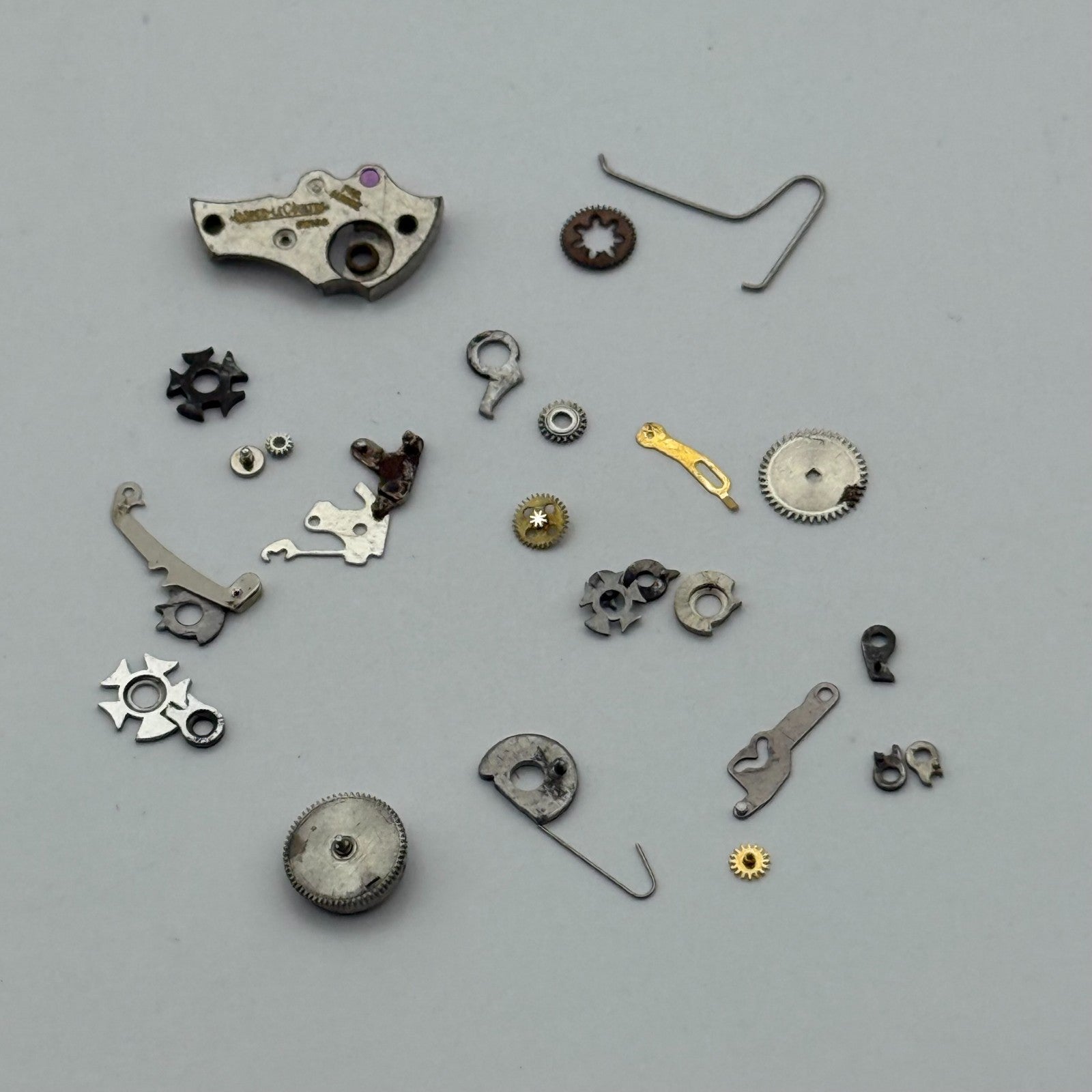 Jaeger Le Coultre 12 Watch Movement x 2 & Spares Vintage Swiss Parts 14.9mm