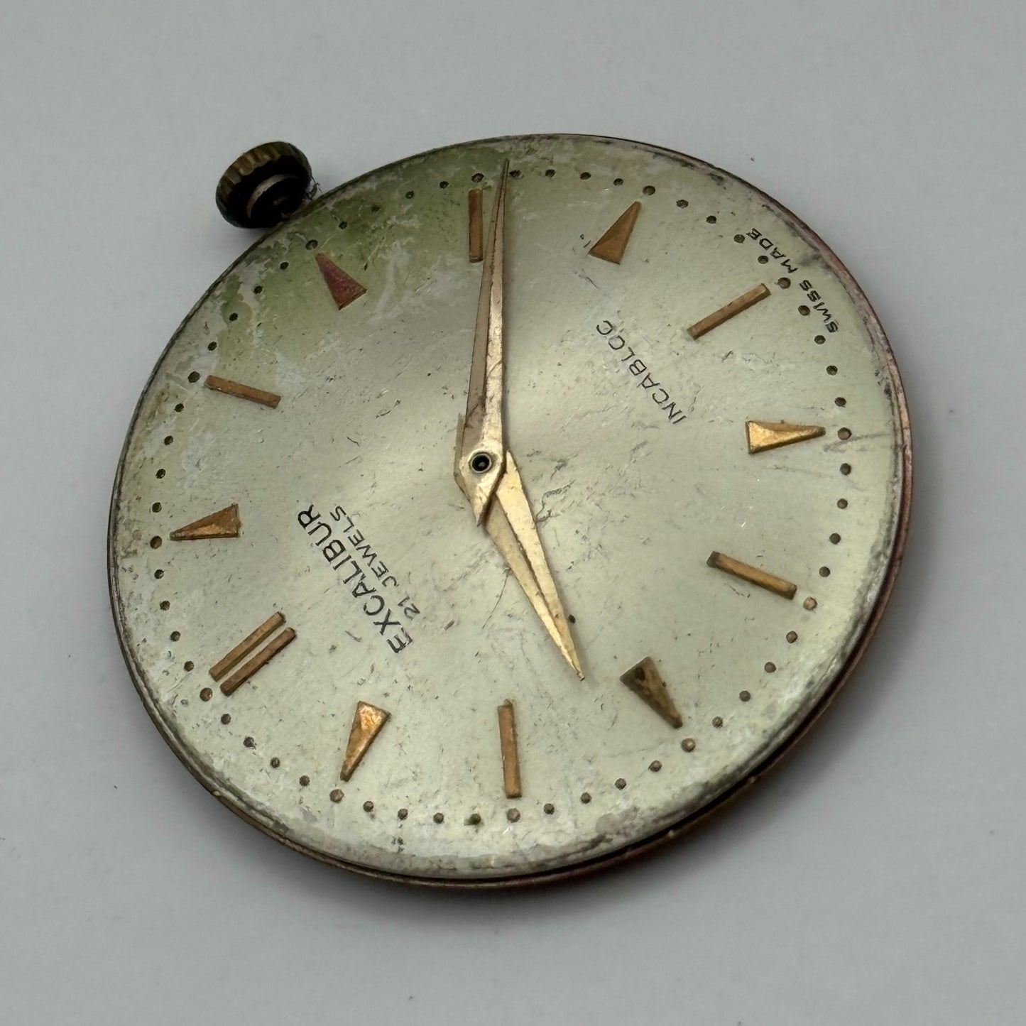 FHF 72 Watch Movement Excalibur Manual Wind Vintage Swiss Parts Repair 31mm