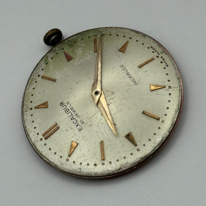 FHF 72 Watch Movement Excalibur Manual Wind Vintage Swiss Parts Repair 31mm