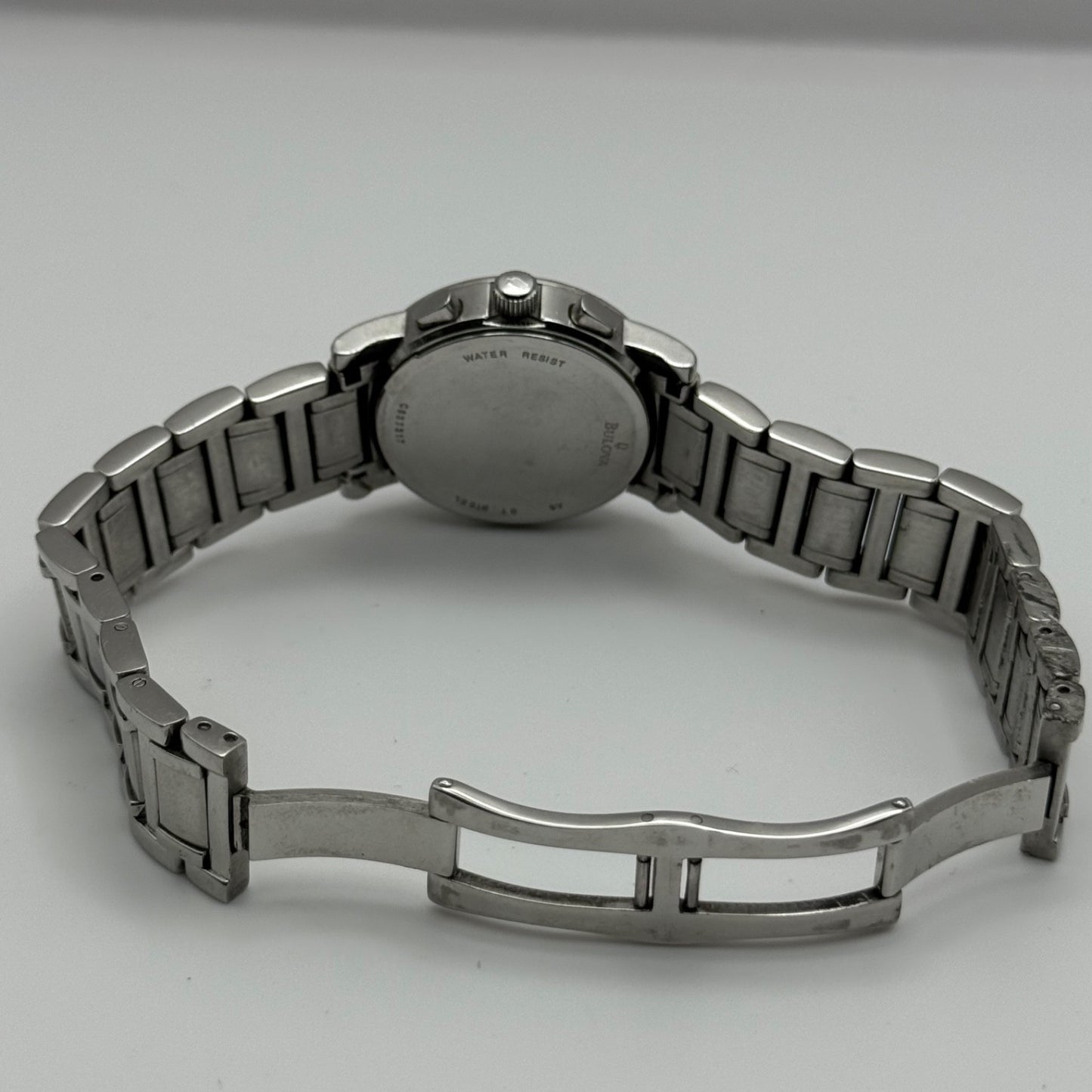 Bulova Swiss Chronograph Watch Quartz Date Dial 29mm C837317 Bracelet Ladies