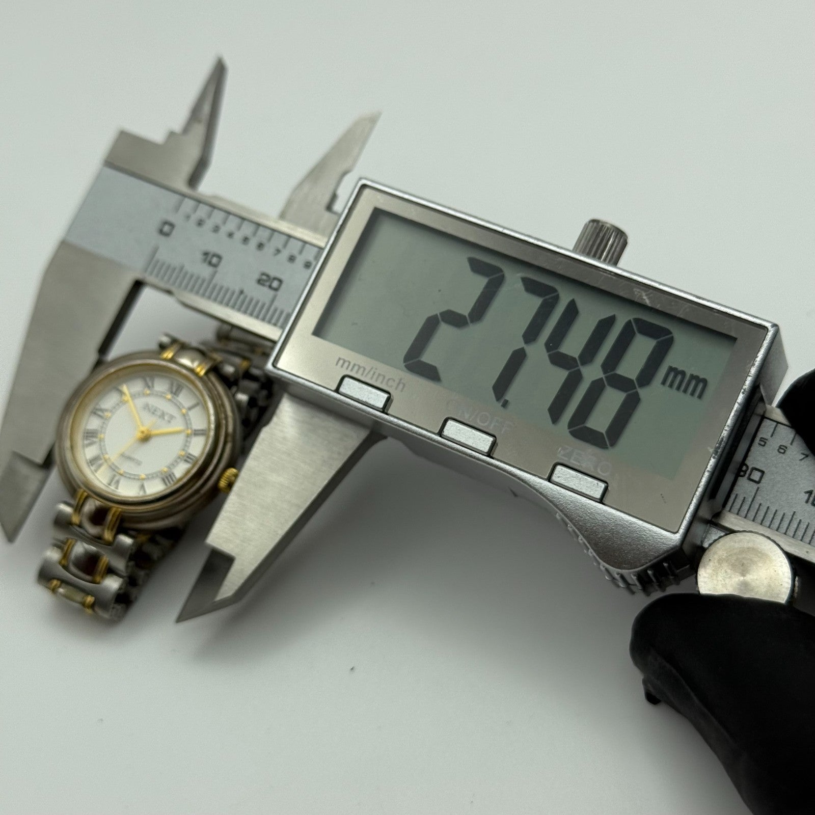 27mm Working Ladies Next Two Tone Roman Numerals Quartz Watch 5.75 Inches