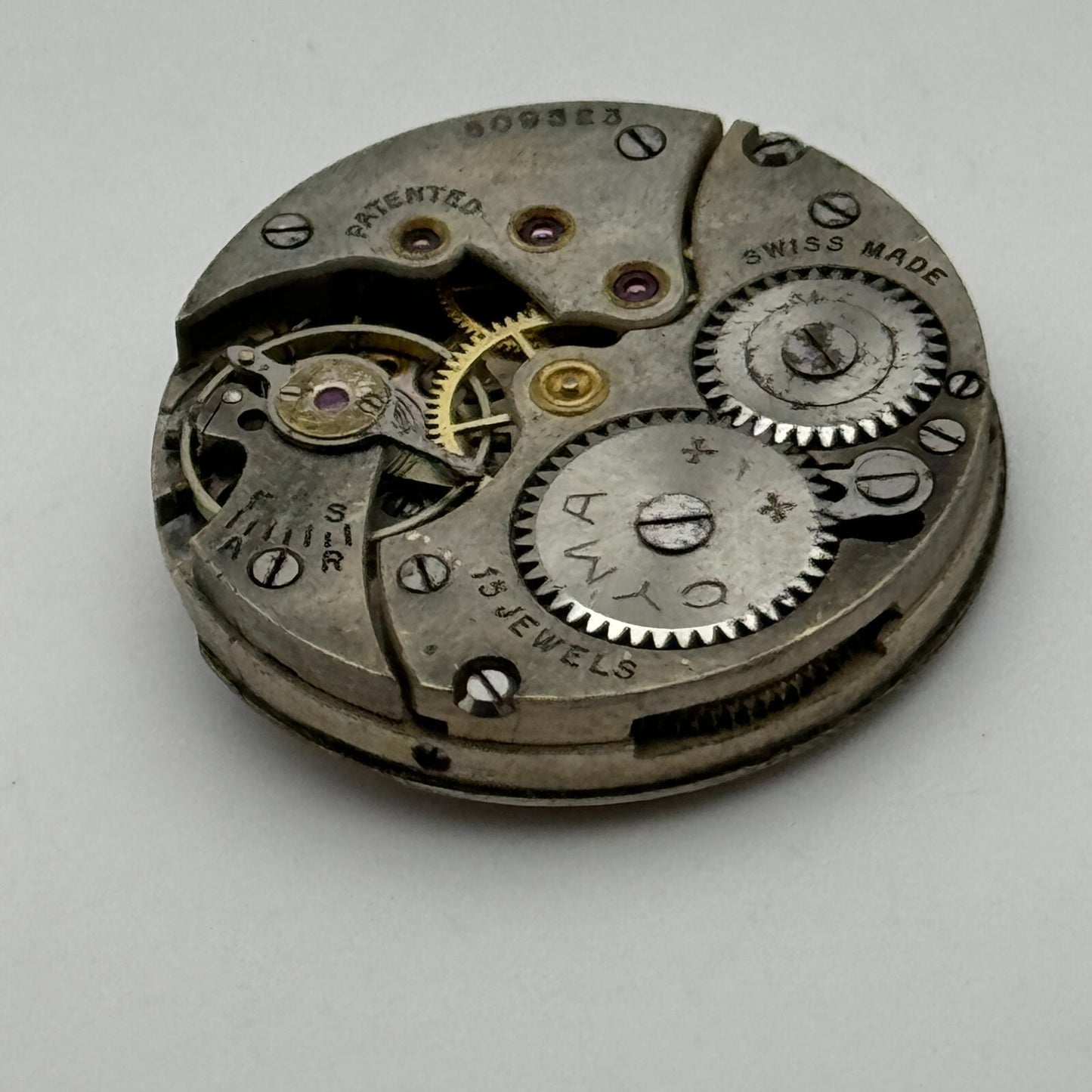 23.6mm Cyma Ref 030 Tavannes Manual Wind Watch Movement Swiss Vintage PARTS
