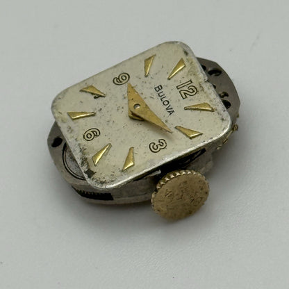 13mm Vintage Ladies Bulova 5AD Manual Wind Swiss Watch Movement PARTS REPAIR