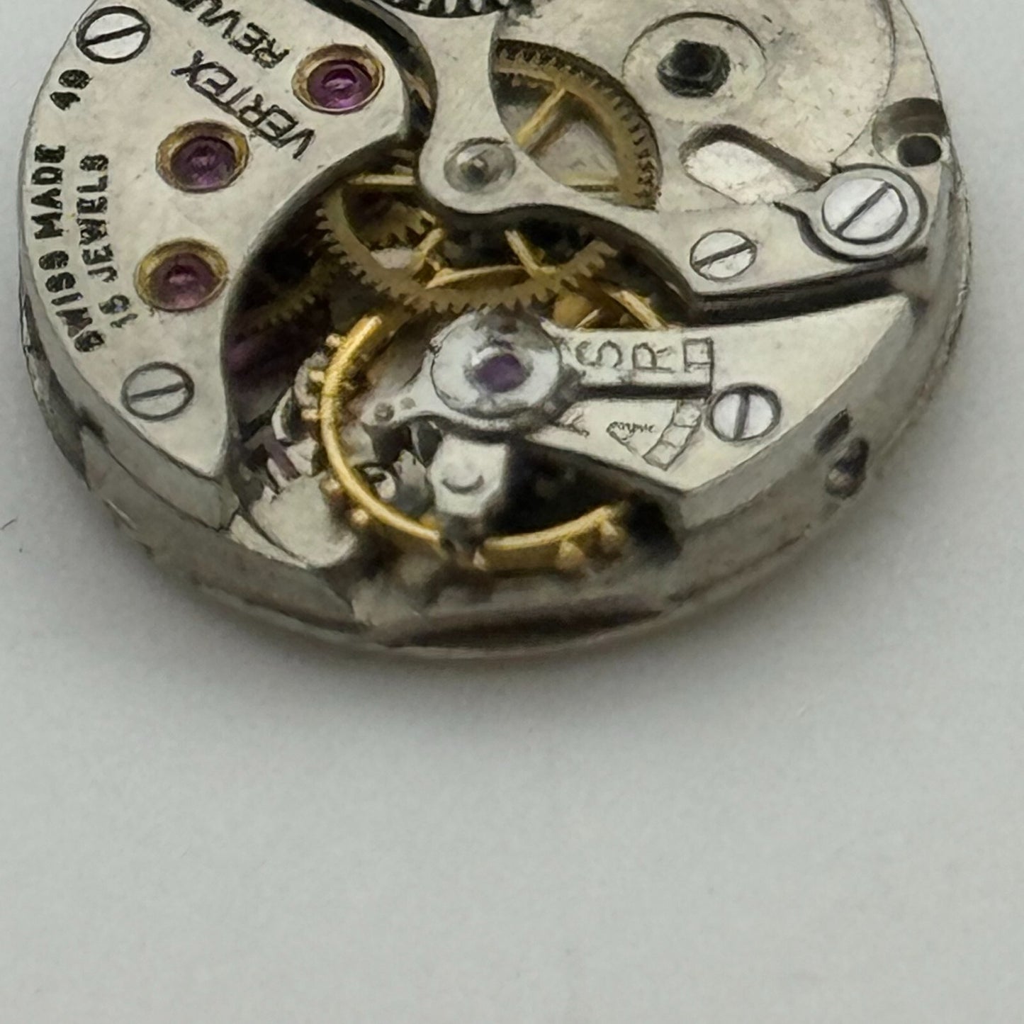 19.7mm Ladies Vertex Revue 49 Manual Wind 15 Jewels Swiss Watch Movement PARTS