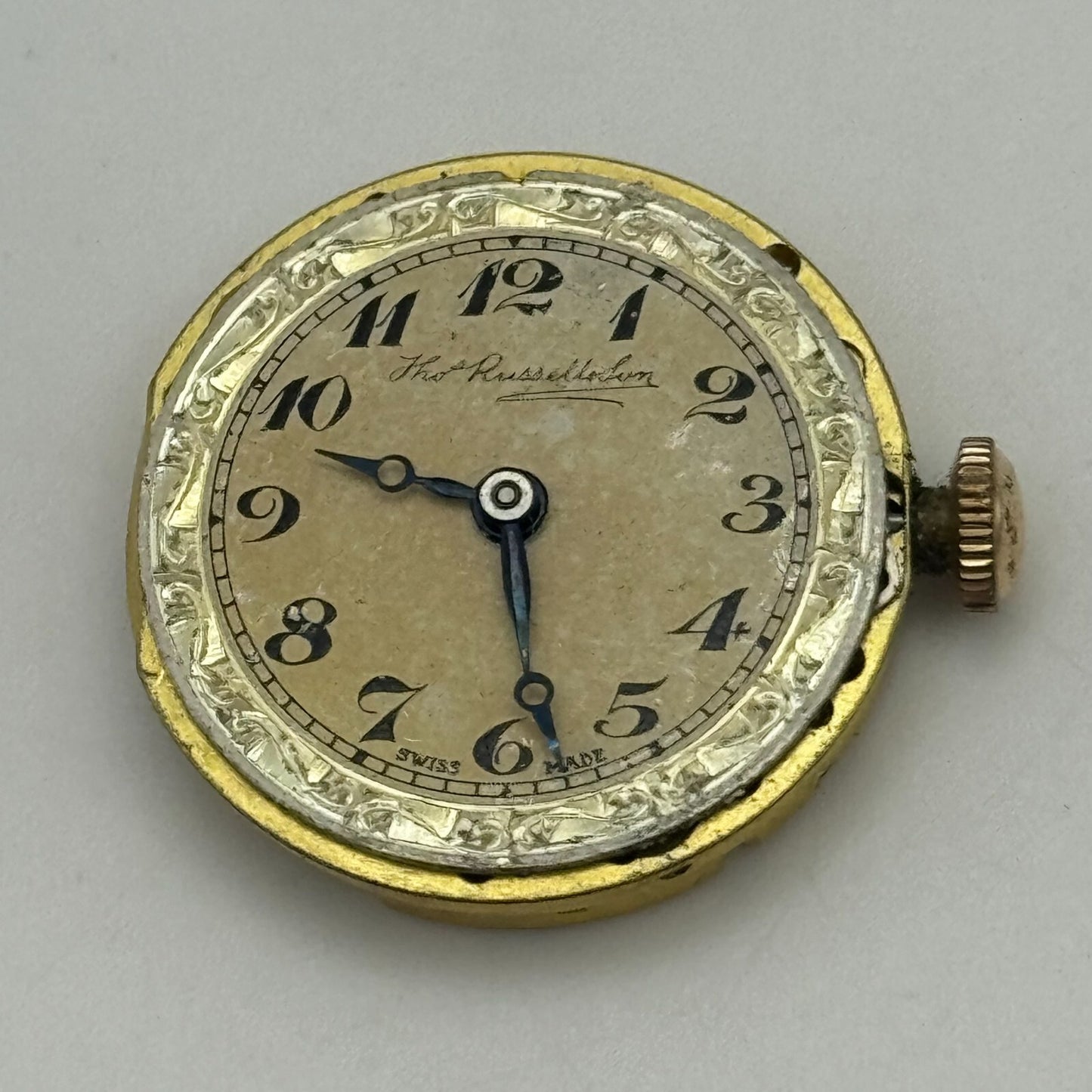 23.6mm Thomas Russell & Son Premier Balance Ok 7 Jewels Watch Movement PARTS