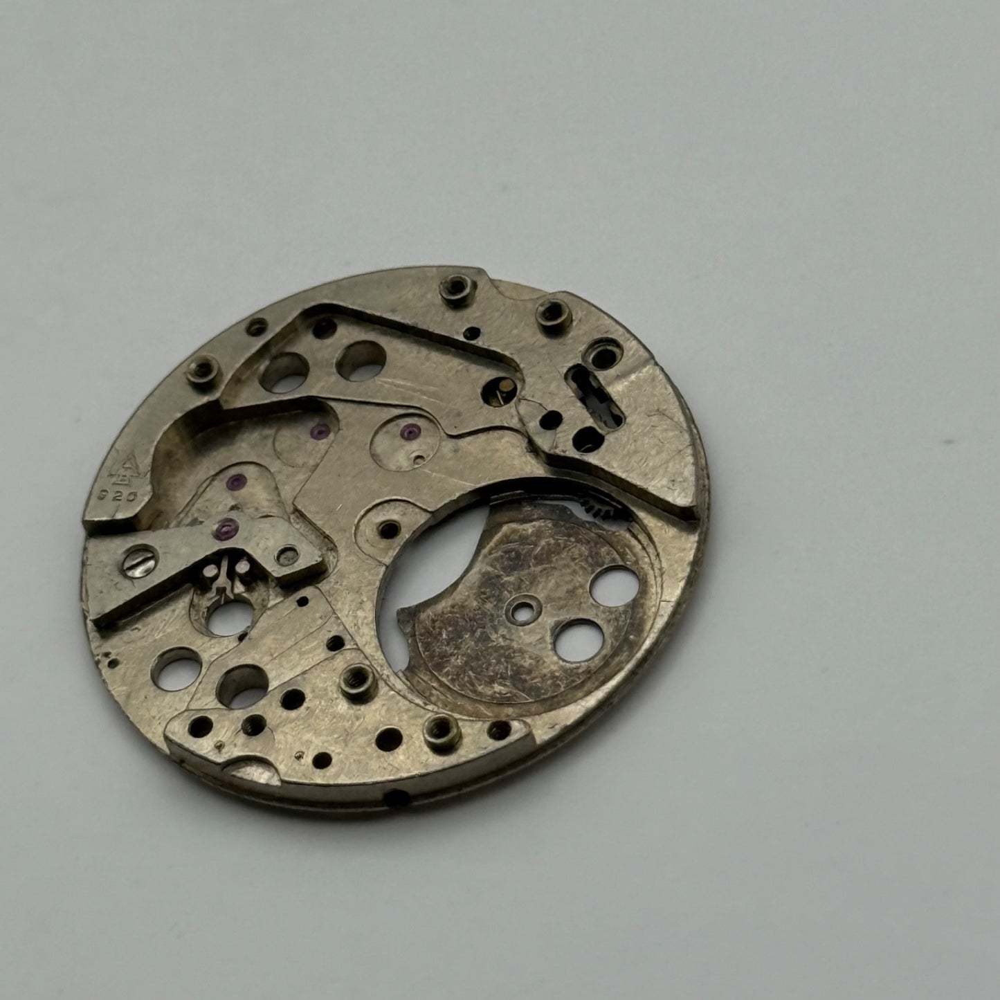 Amida 920 Watch Movement Main Plate Manual Wind Vintage Swiss Parts 26.9mm