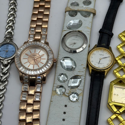 Bundle Of 16 Quartz Watches Job Lot Modern / Vintage Untested Parts / Repair