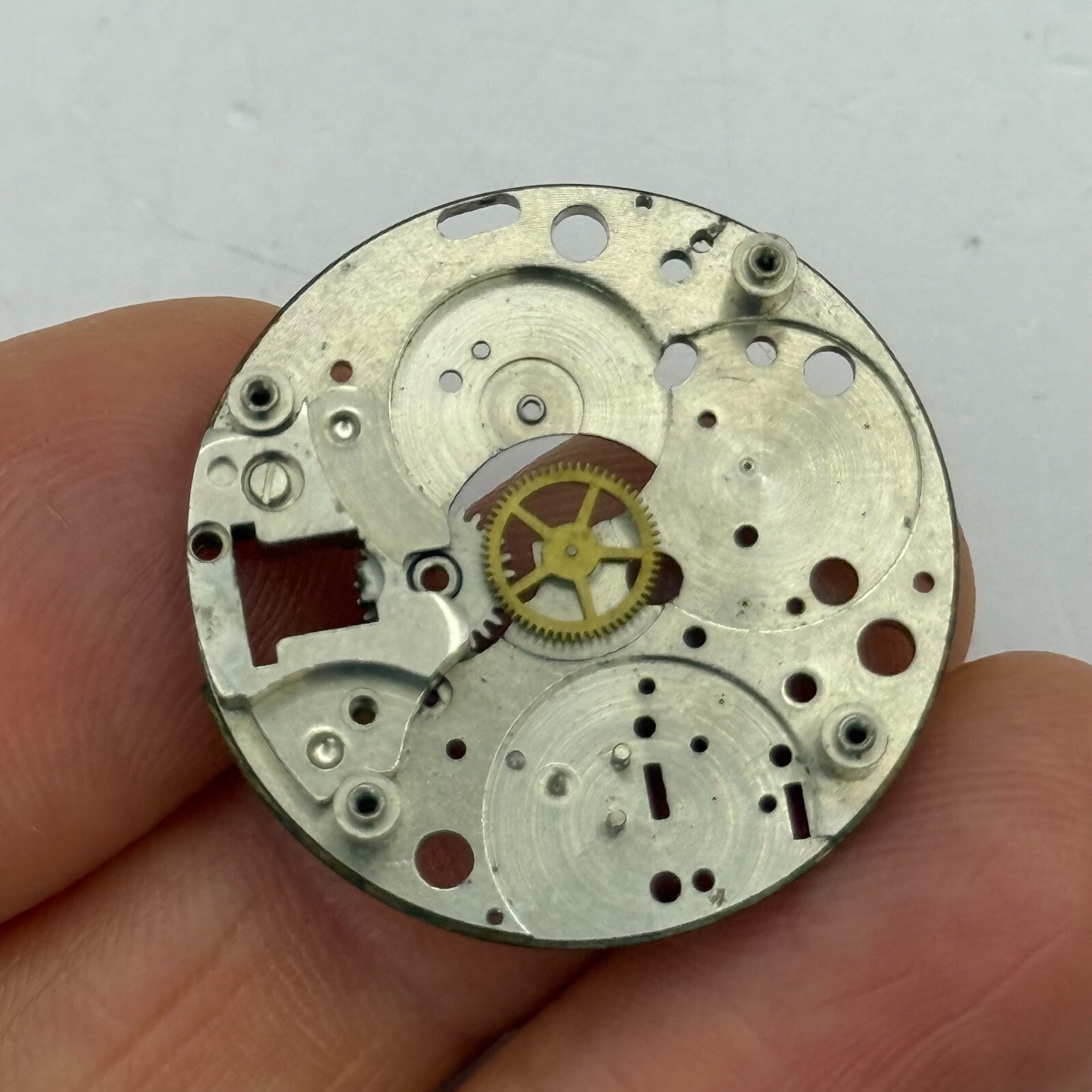 26.9mm Vintage BFG 866 Partial Manual Wind Watch Movement PARTS REPAIR
