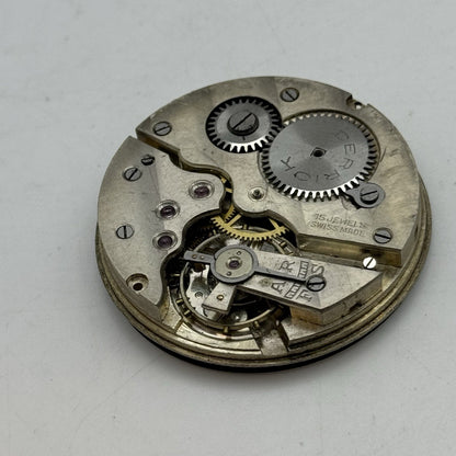 43mm Derrick 15 Jewels Swiss Vintage Hunter Pocket Watch Movement PARTS REPAIR
