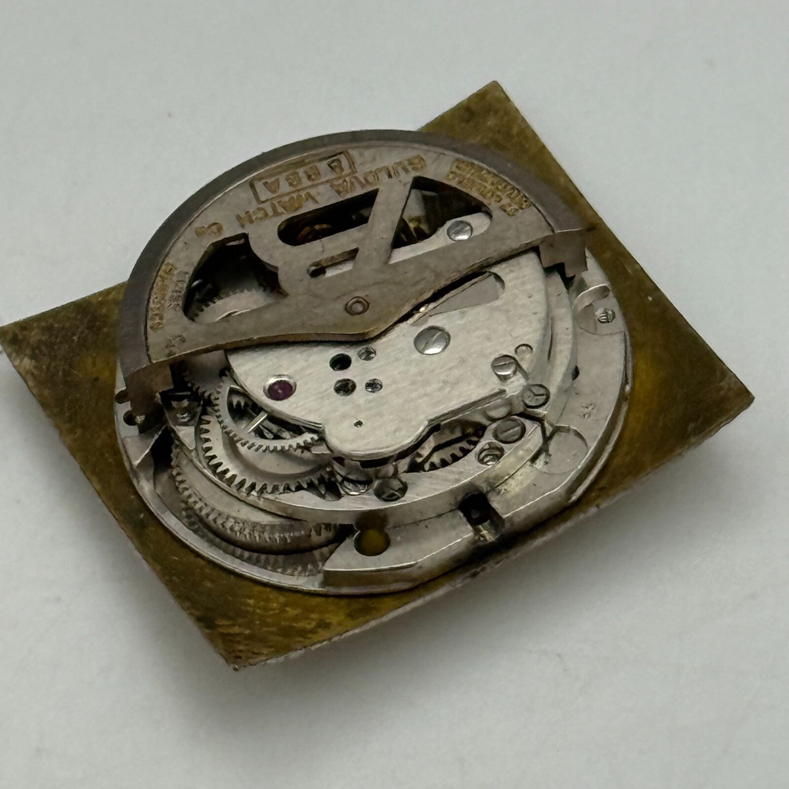 20.8mm Vintage Bulova 8BBA Good Balance Automatic Watch Movement PARTS REPAIR