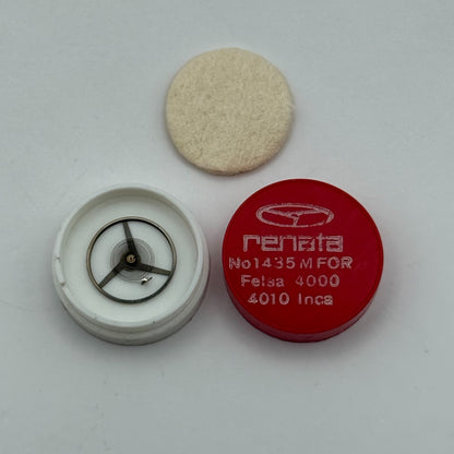 Felsa 4000 4010 Balance Wheel Complete And Spring 1435 M Watch Movement Parts