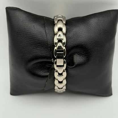 Censi Collection Tiempo Ladies Quartz Watch Silver Tone Chain-Link Working 18mm