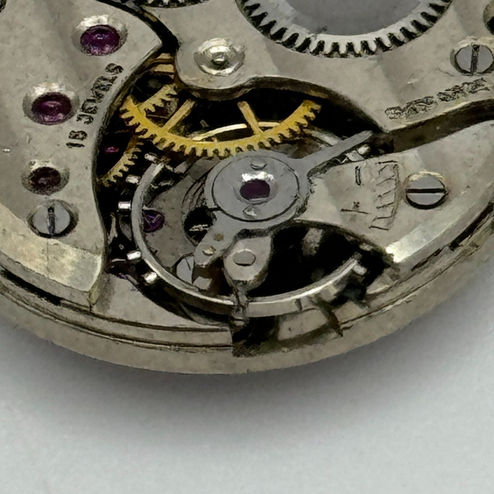 19.6mm Limit Revue Cal 78 Roman Numerals Trench Manual Wind Watch Movement PARTS