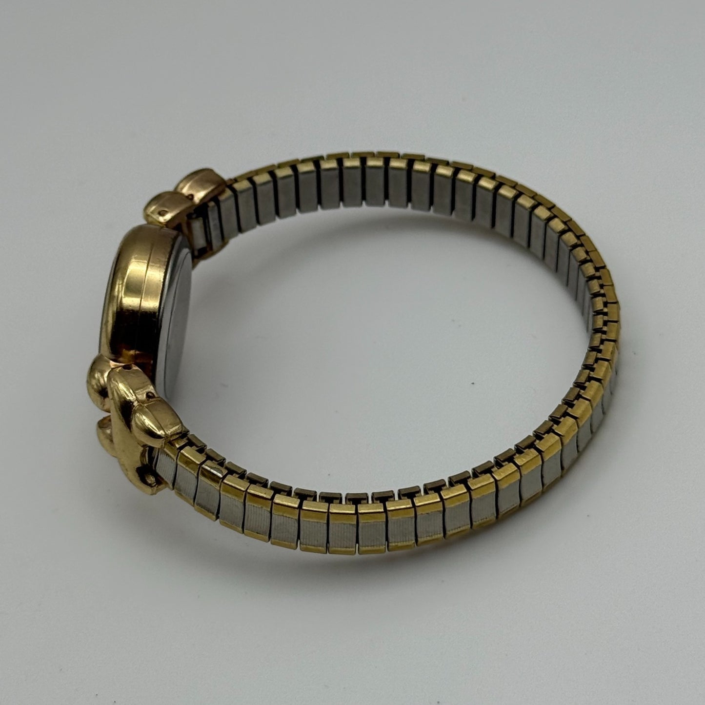 21mm Working Ladies Two Tone Philip Mercier S565S Quartz Watch Expandable Strap