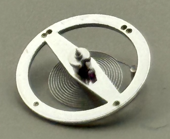 Lorsa 651 Balance Wheel Complete And Spring Simpla 612 Watch Movement Parts NOS