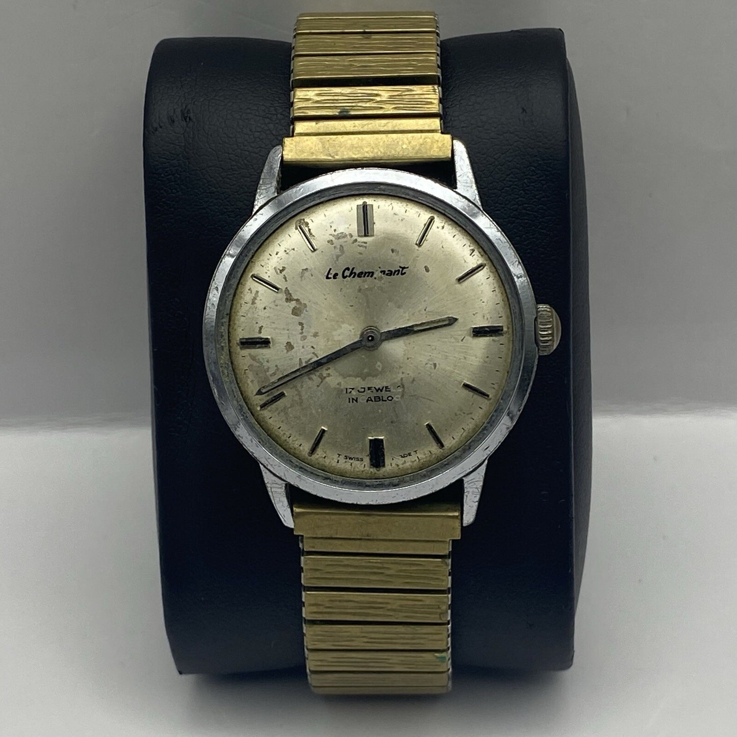33mm WORKING Vintage Le Cheminant Manual Wind FHF ST 96 Wristwatch To Restore