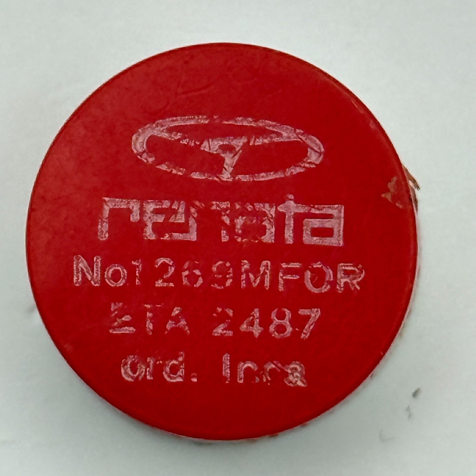 ETA 2487 Balance Wheel Complete And Spring  Ord + Inca 1269 M Watch Parts NOS