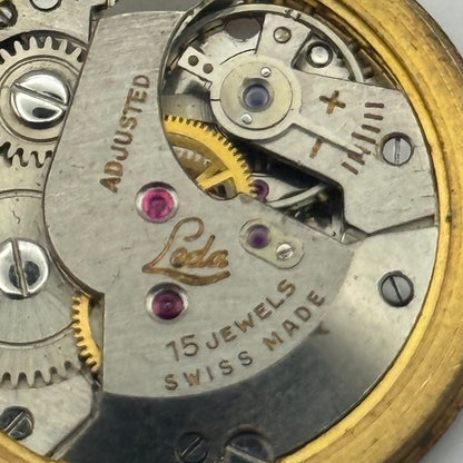 Loda Watch Movement Manual Wind Vintage Swiss 15 Jewels Parts Repair Spares 29mm