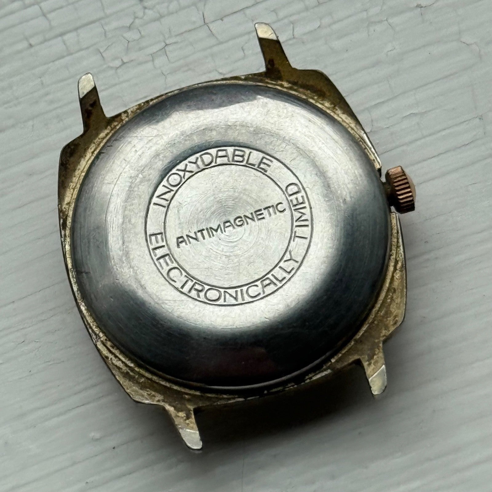 35mm Vintage Ruhla UMF 24-00 Made In GDR Manual Wind Date Watch PARTS / REPAIR