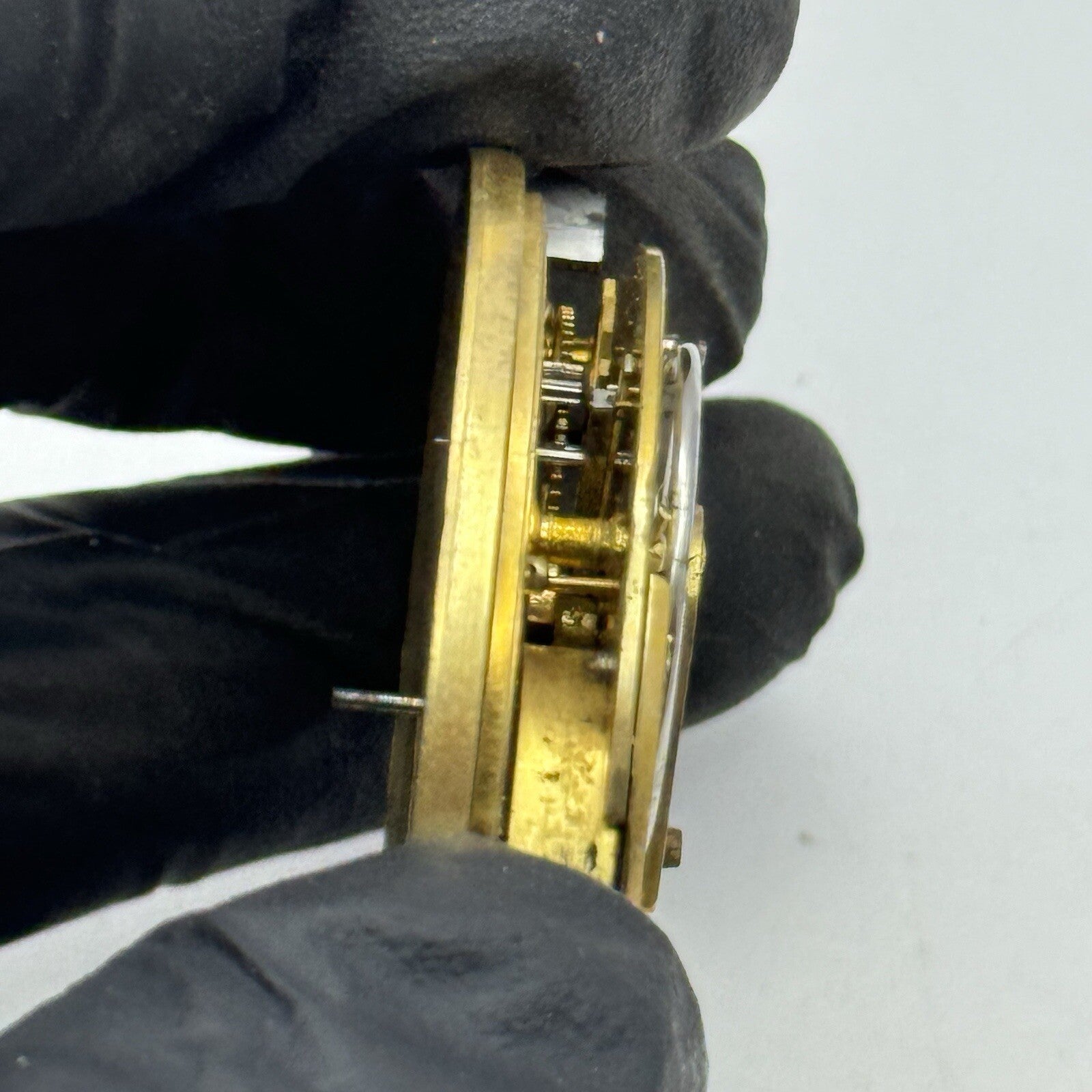 44.9mm Unidentified Quality Antique Fusee Pocket Watch Movement FOR PARTS