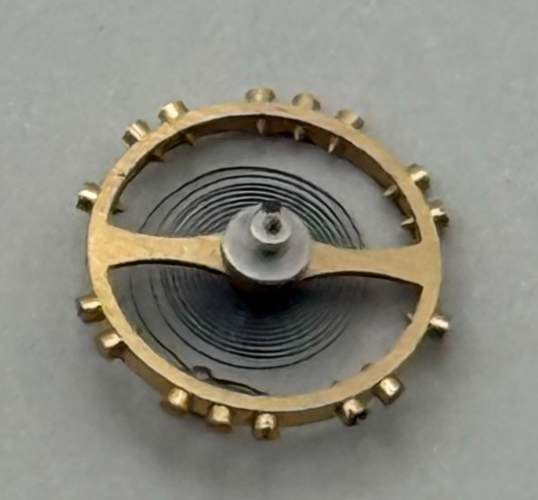 FHF 159 Balance Wheel Complete And Spring 3–10’’’ 190 M Watch Movement Parts NOS