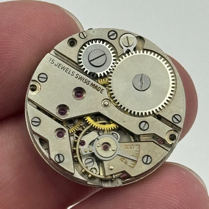 23.6mm Arogno A 150 Manual Wind 15 Jewels Vintage Swiss Watch Movement PARTS