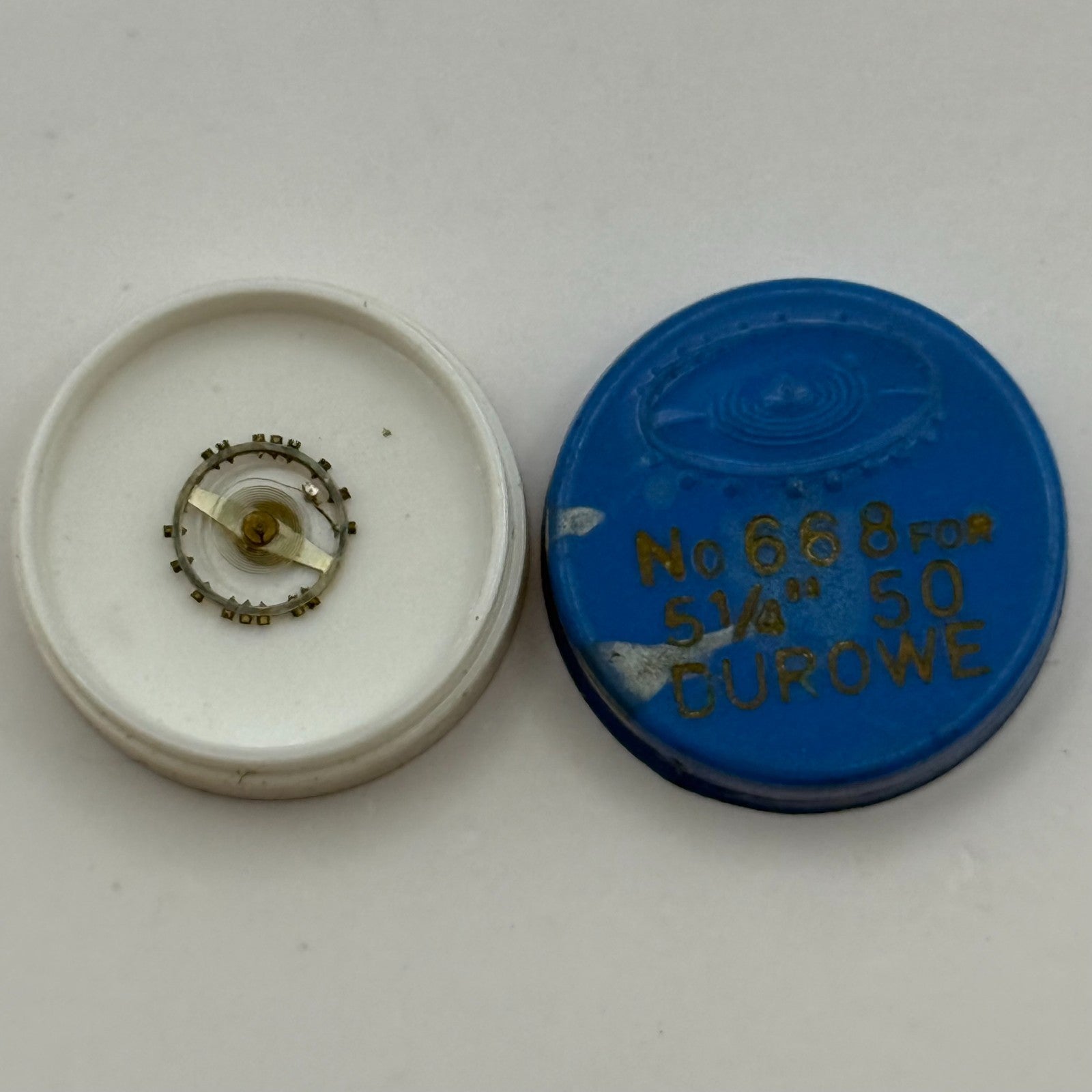 Durowe 50 Balance Wheel Complete And Spring 5 1/4''' 668 Watch Movement Parts 