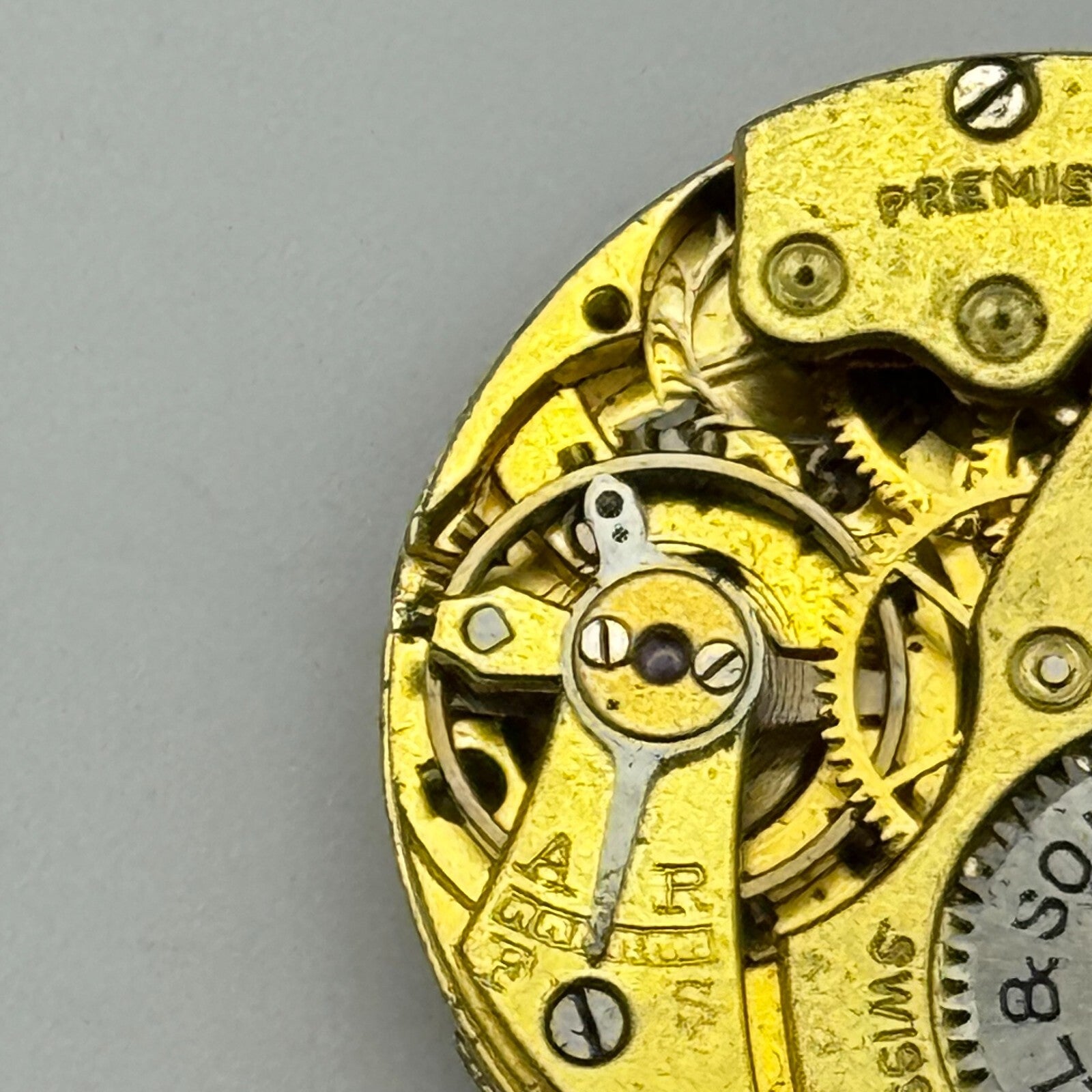 23.6mm Thomas Russell & Son Premier Balance Ok 7 Jewels Watch Movement PARTS