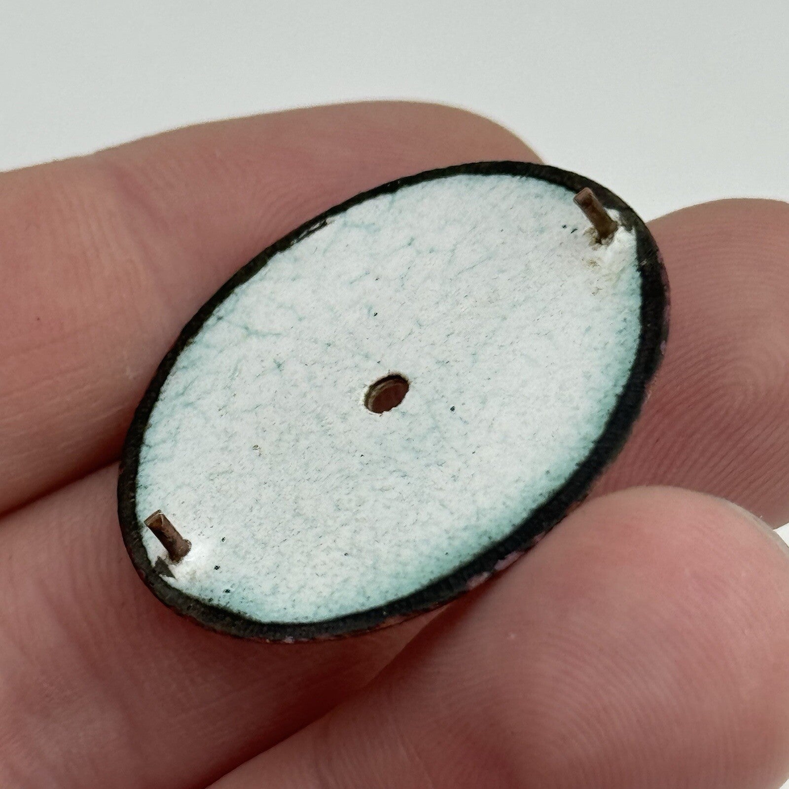 30.8mm Antique Beautiful Porcelain Patterned Pocket Watch Dial Spares Parts