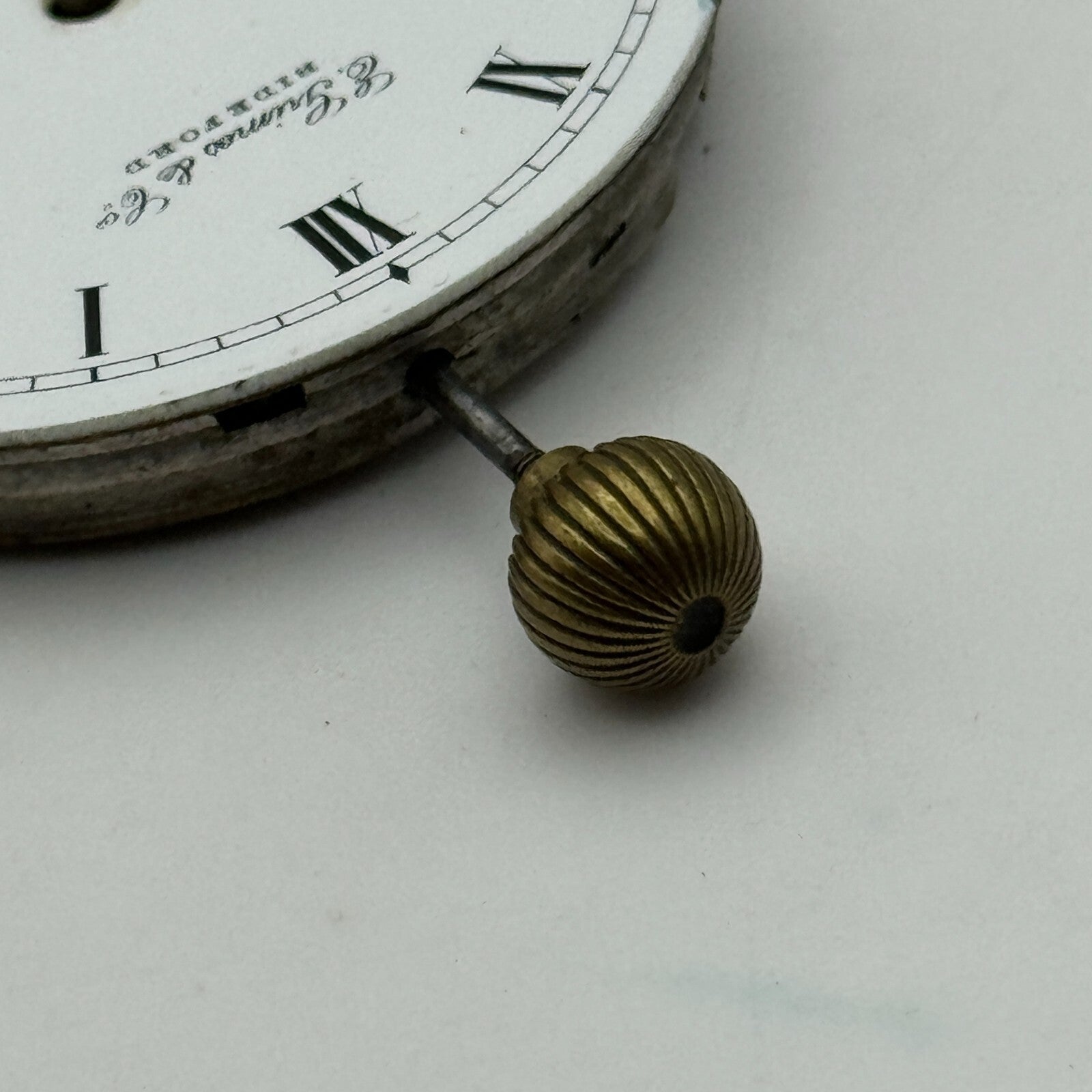 42.9mm Open Face E Grimes & Co Dimier Freres & Cie DF&C Pocket Watch Movement
