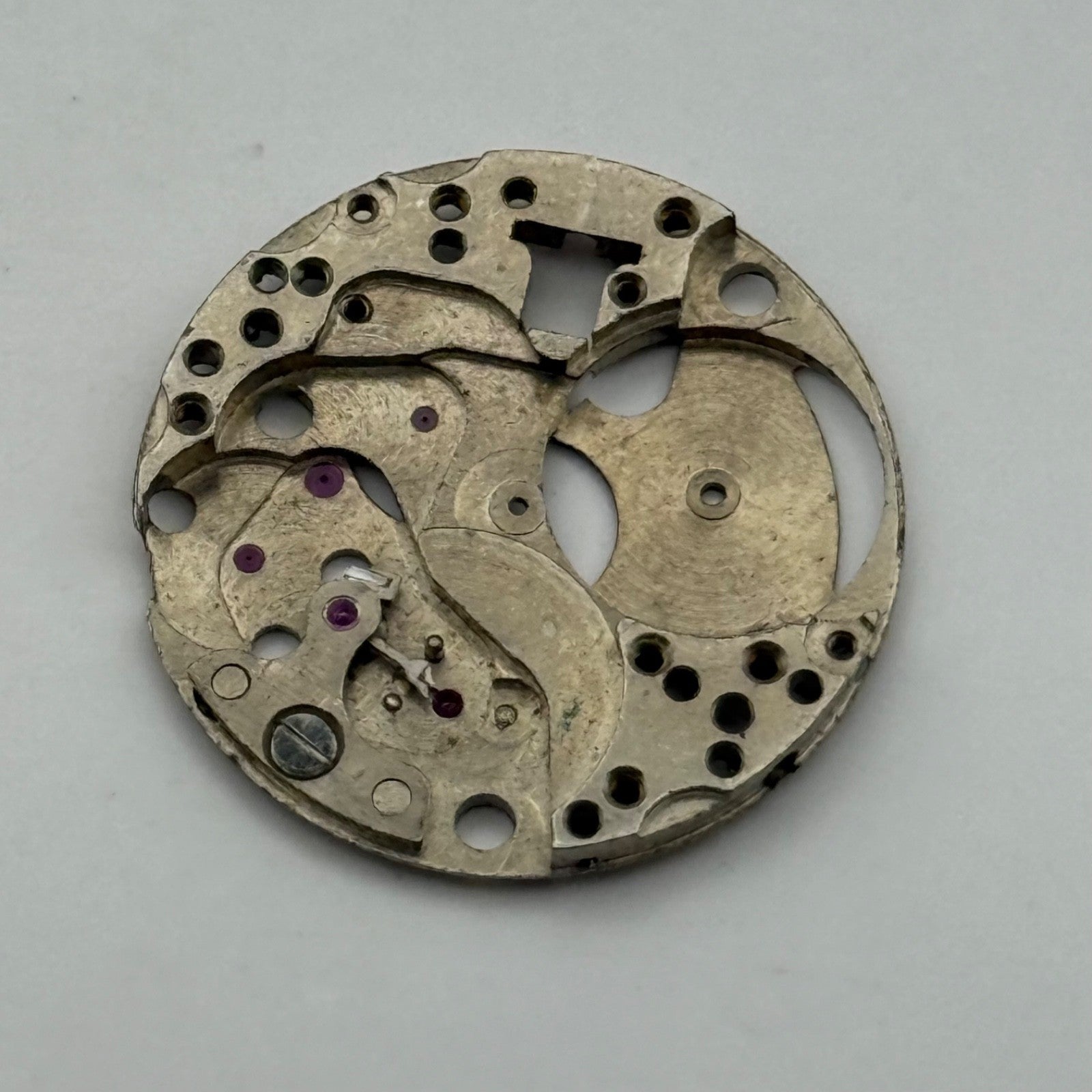 FHF 206 Watch Movement Main Plate Manual Wind Vintage Swiss Parts Repair 19.7mm
