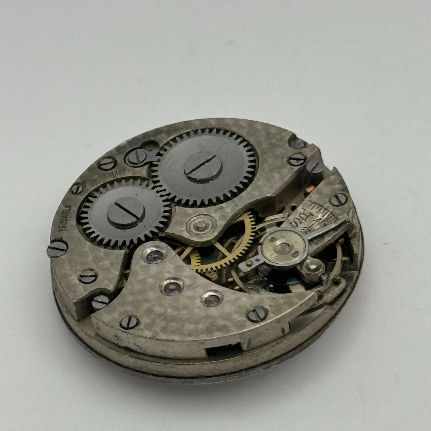 23.6mm 15 Jewels Swiss Porcelain Dial Trench Watch Movement Manual Wind PARTS