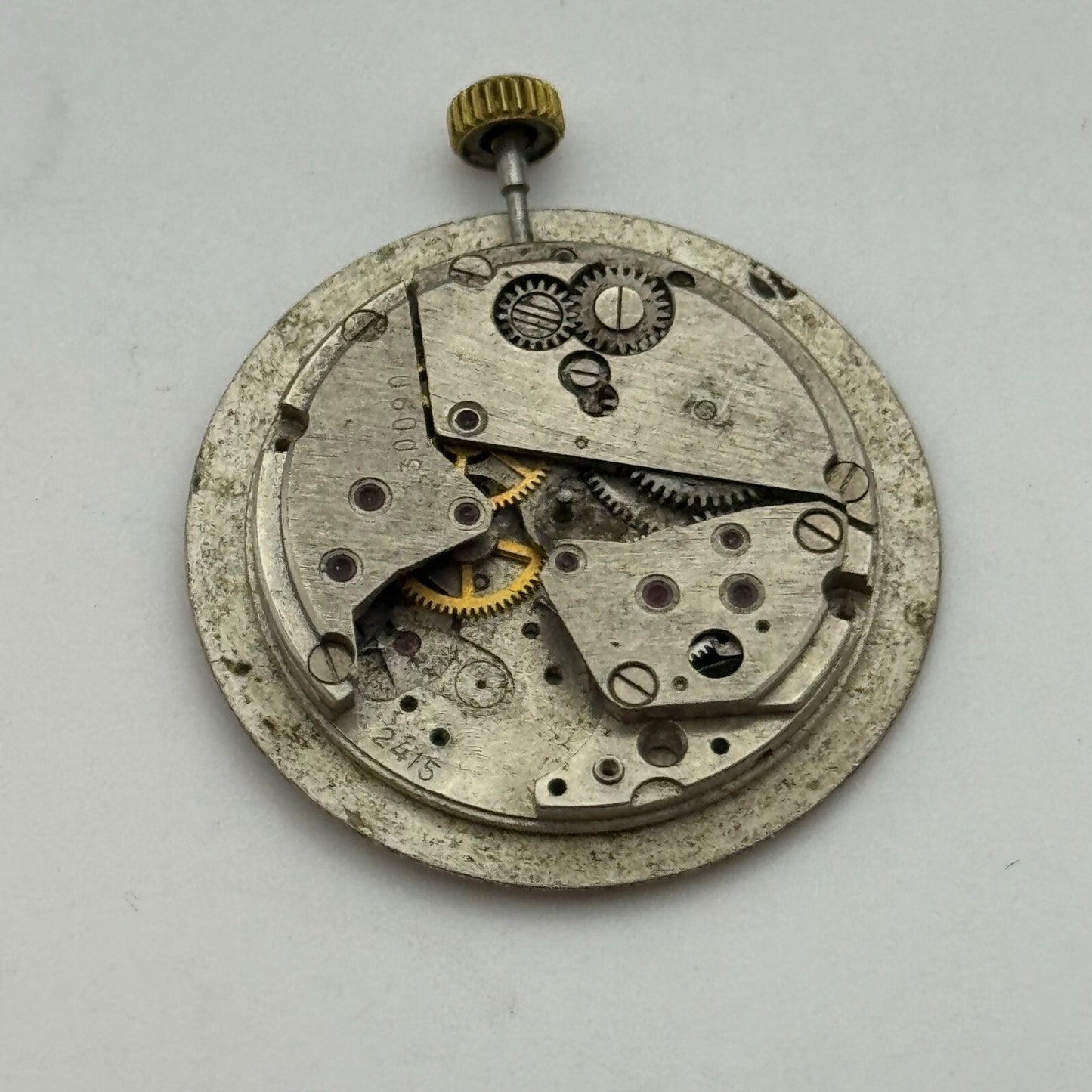 24.4mm Poljot de Luxe Cal 2415 Soviet Manual Wind Watch Movement PARTS REPAIR