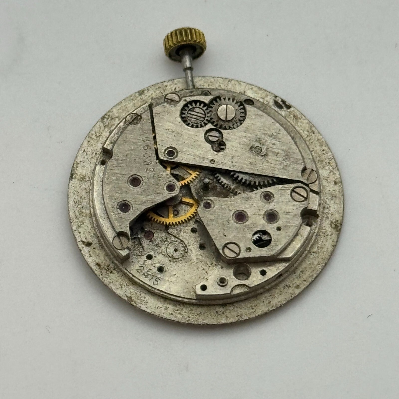 24.4mm Poljot de Luxe Cal 2415 Soviet Manual Wind Watch Movement PARTS REPAIR