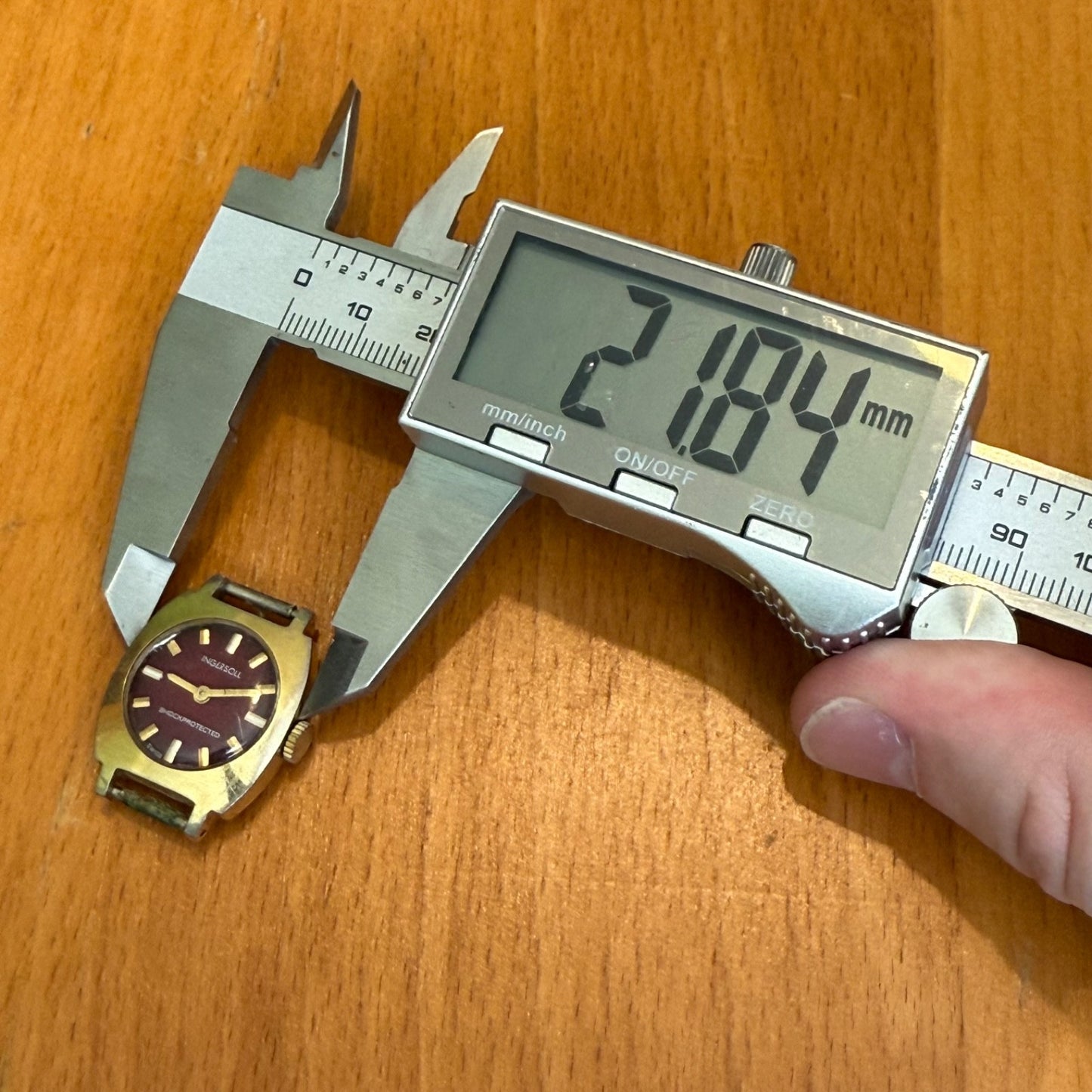 21mm Vintage Ingersoll Amida 562 Swiss 1 Jewel Manual Wind Watch PARTS / REPAIR