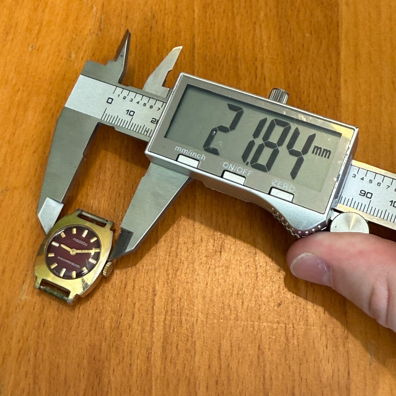 21mm Vintage Ingersoll Amida 562 Swiss 1 Jewel Manual Wind Watch PARTS / REPAIR