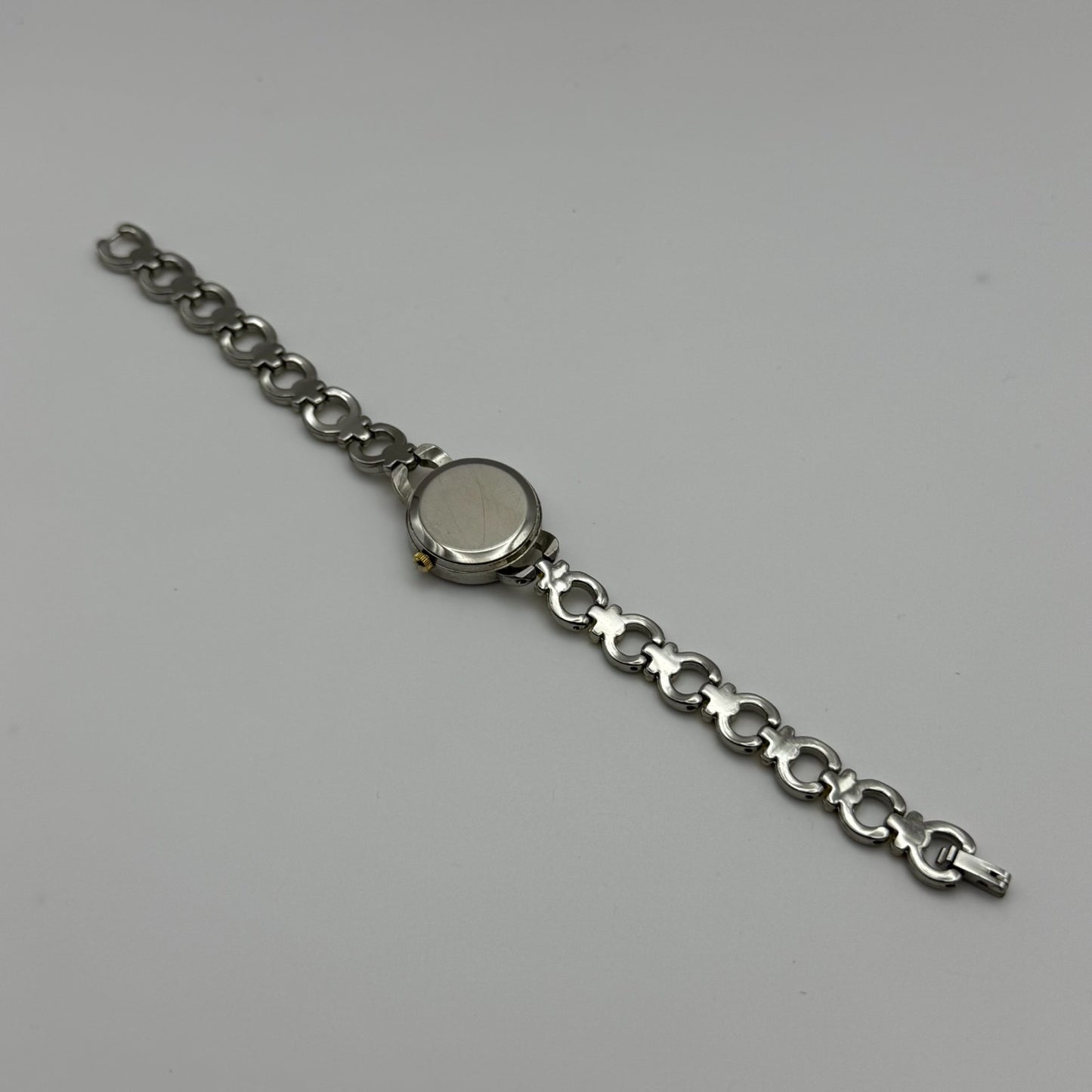 22mm Working Ladies Via Lucia 181 Two Tone Gold And Silver Quartz Watch 7 Inches