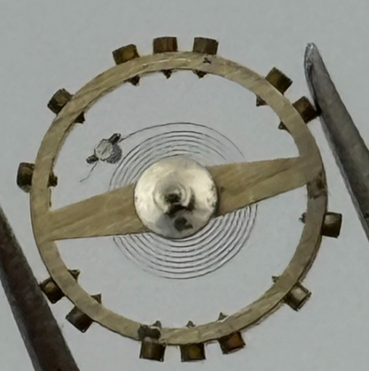 FEF 370 371 Balance Wheel Complete And Spring  176 Watch Movement Parts NOS