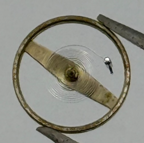 ST 69 Balance Wheel Complete And Spring 6¾-8''' 1155 M Watch Movement Parts NOS