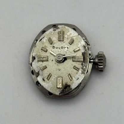 12.9mm Running Vintage Bulova 5AR Manual Wind Watch Movement PARTS REPAIR