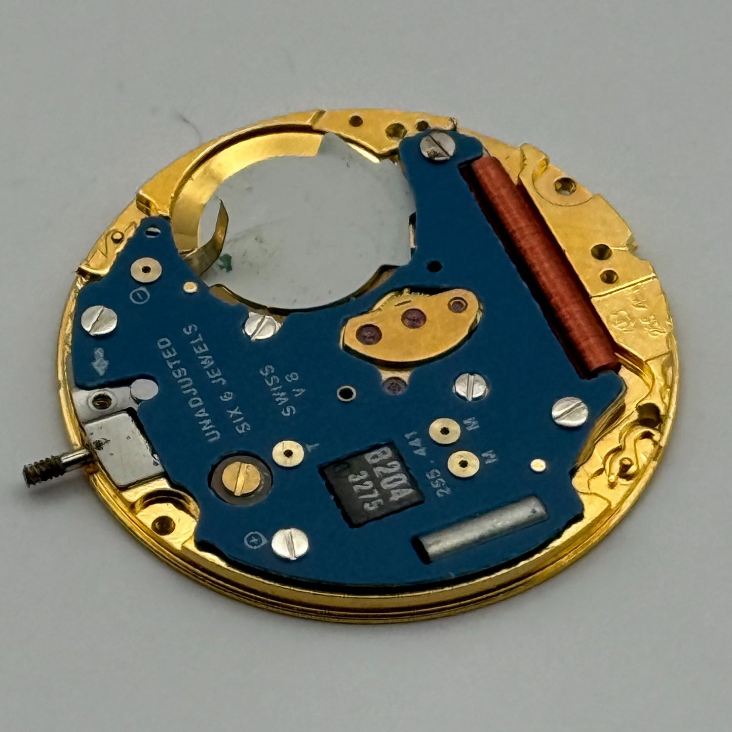 ETA 255.441 Quartz Watch Movement 6 Jewels Vintage Swiss Parts Repair 23.8mm