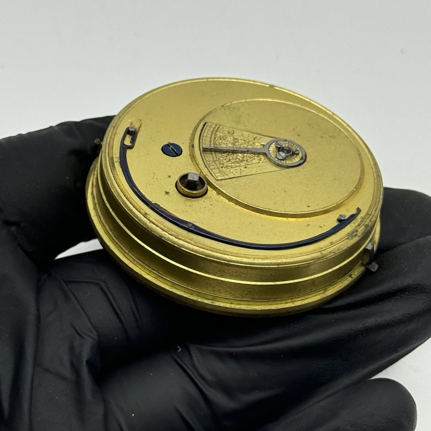 51.9mm Antique Oversized Fusee D Steadman London Pocket Watch Movement To Repair