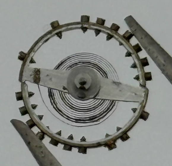 Felsa 158 Balance Complete 8 3/4''' Renata 373 Watch Movement Parts Vintage NOS