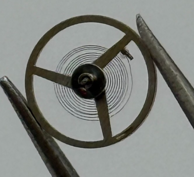 FHF 59-21 Balance Wheel Complete And Spring  1353 Watch Movement Parts NOS