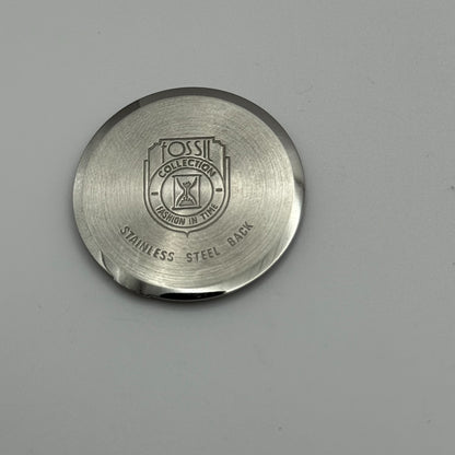 Fossil Collection Quartz Watch Black Leather Strap 34mm PARTS REPAIR